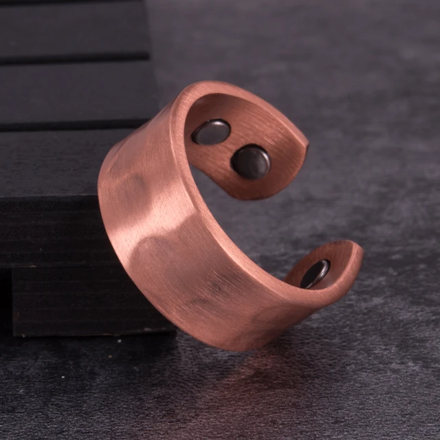 Copper Ring Men Jewelry | Copper Ring Finger | Adjustable Copper Ring - Pure  Rings Men - Aliexpress