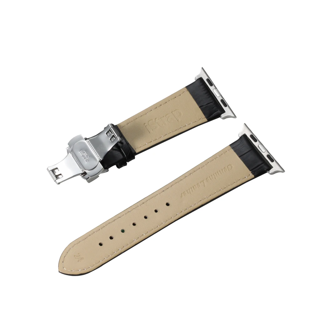 Ремешок для Apple Watch, кожаный ремешок, пряжка для iWatch, аксессуары для серии 1/2/3/4, ремешок для часов 38 мм, 40 мм, 42 мм, 44 мм
