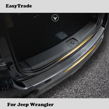 

Leather Car Stickers Bumper Trunk Door sill protection Sticker For Jeep Wrangler JK 2014 2015 2016 2017 2018 Accessories