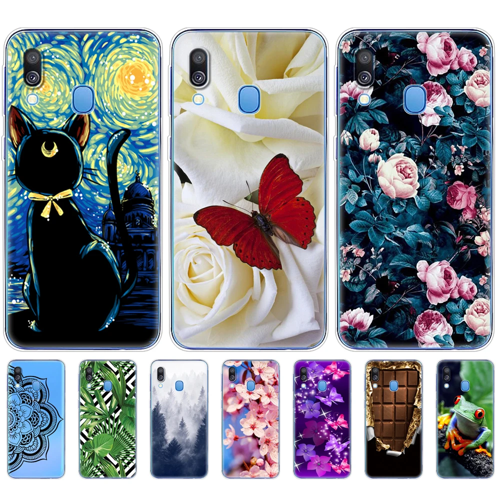 Чехол для Samsung A40 Мягкая силиконовая задняя крышка из ТПУ телефона Galaxy GalaxyA40 A 40 A405