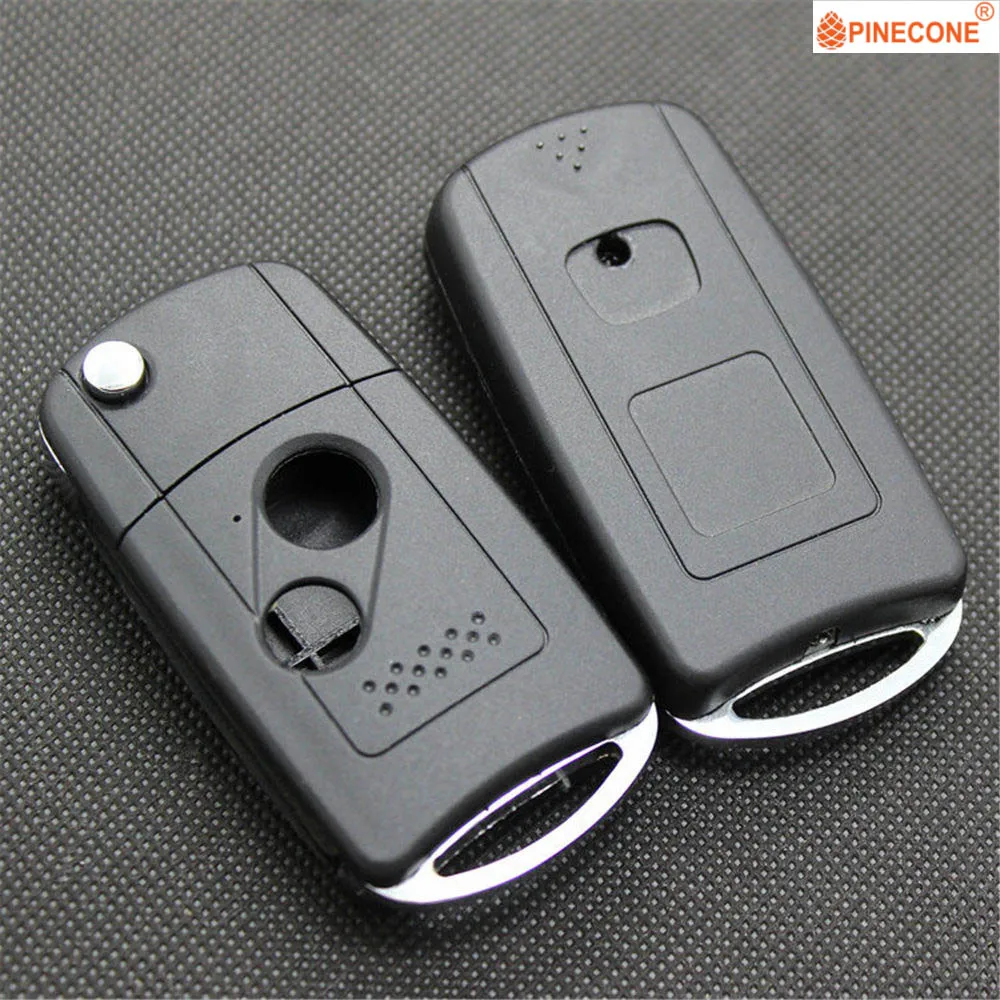 Чехол для ключей PINECONE для Honda CRV Odyssey Accord Crz insight подходит для Civic Car Key 2 кнопки HON66 Blade модифицированный пульт дистанционного ключа Fob Shell