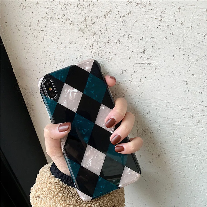 

Applicable Rhombus Shell Pattern 8plus iPhone X Phone Case X's MAX/x r/iPhone X/7 P /6 Women's iPhone