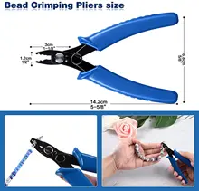 Jewelry Accessories Repair And Making Kit Cutting Or Bending Copper Wire Pliers Tweezers Scissors Opener Ring Tools Bag 