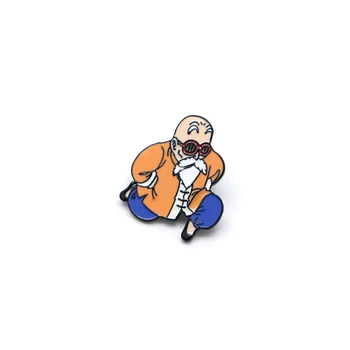

Enamel Pin Japanese Anime Dragon Ball Brooches Master Roshi for Kids Lapel Pin Hat Bag Pins Brooch Gift Badge D84