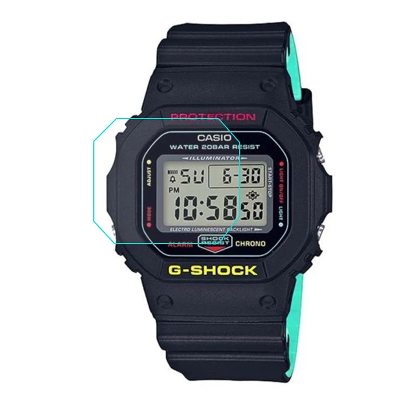 Pellicola Protettiva Per Schermo 3Pc Per Casio Dw-5600/5610/5035 Ae-1000/1200/1300/1400 A158Wa-1 A159Wa A168Wa A700 Aq230 Mq-24 La-20