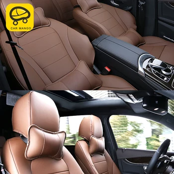 

CarManGo For Mercedes-Benz 2016-2019 GLC Car Seat Cover Front Rear Flax Cushion Breathable Protector Mat Pad Auto Accessories