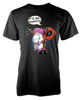 

Its so Fluffy Deadpool Unicorn Rainbow adult t-shirt Cartoon t shirt men Unisex New Fashion tshirt free shipping top ajax
