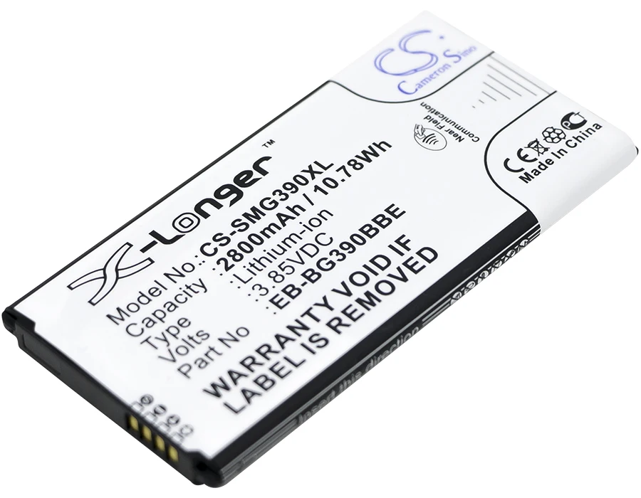 Cameron Sino 2800mAh аккумулятор EB-BG390BBE для samsung Galaxy Xcover 4, SM-G390, SM-G390F, SM-G390W, SM-G390Y
