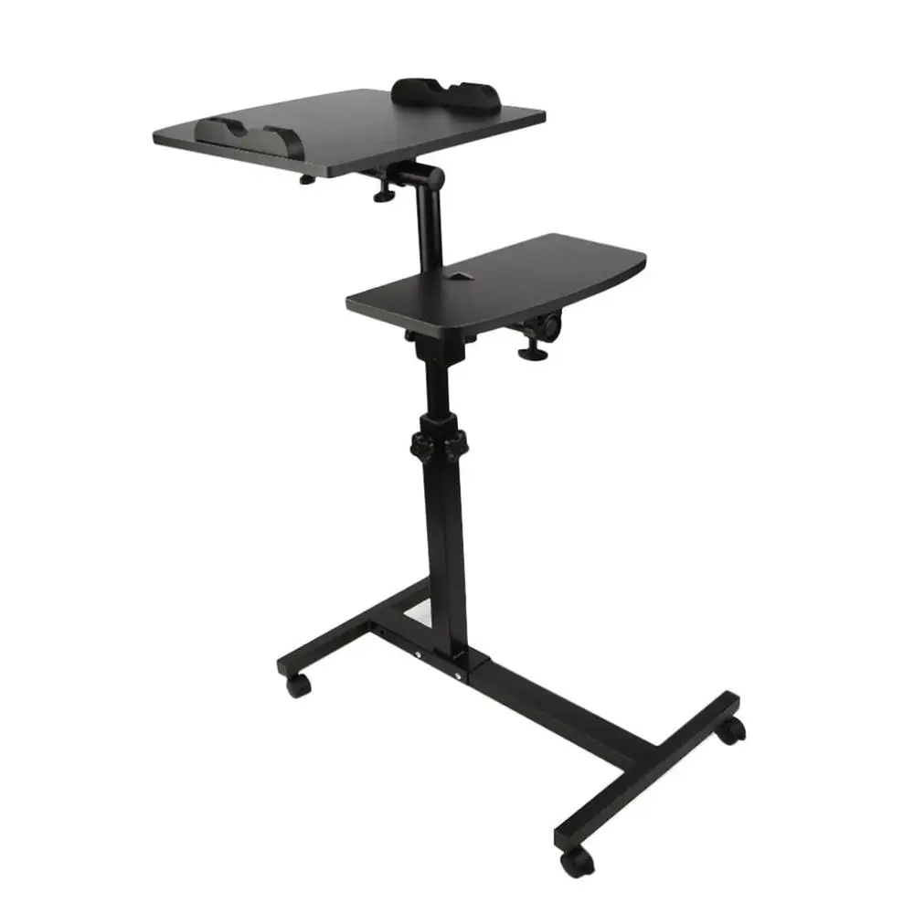 

Portable Lap Sofa Bed Tray Height Adjustable Computer Desk Foldable Table Stand Sturdy Wood Steel Notebook Desk