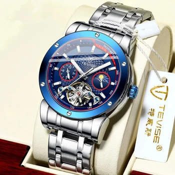 

2020 New Luxury Automatic Mechanical Watches Tourbillon Wristwatch Waterpoof Business Clock Relogio Masculino Men Watch