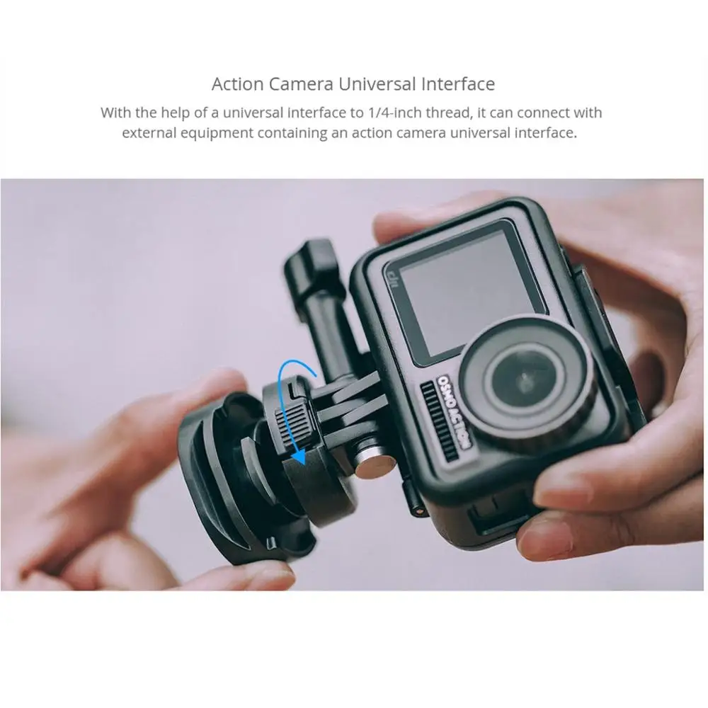 PGYTECH Osmo адаптер для экшн-штатива с 1/4 винтом для DJI Osmo Action для Спортивная камера GoPro аксессуары