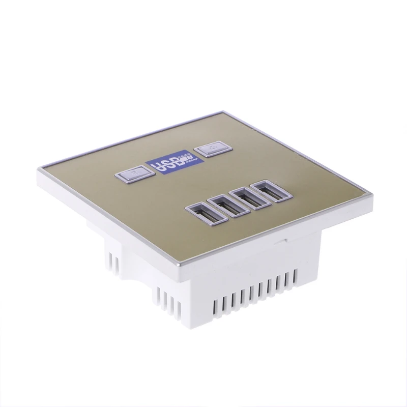 220V 4A 86 type 4 usb порты настенная розетка адаптер зарядное устройство Панель