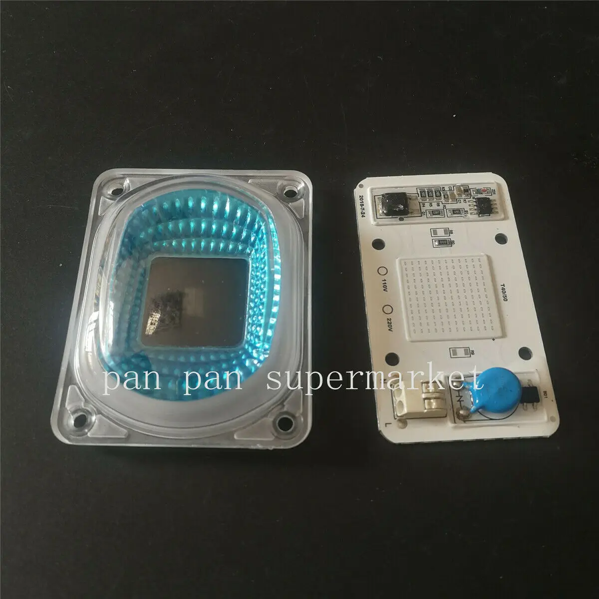 50 Вт УФ 220 В LED COB 392-400 нм чип + Отражатель объектива для светодиодного прожектора |