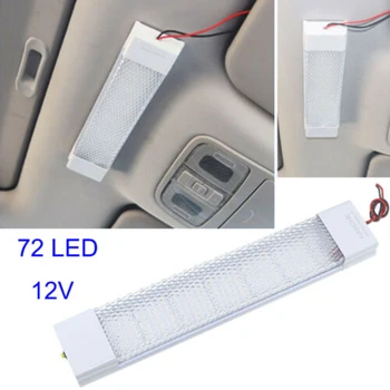 

72LED Car Truck Van Dome Ceiling Light Interior Lamp 12W DC12V / 24V For SUV Car Interior LED Light Bar