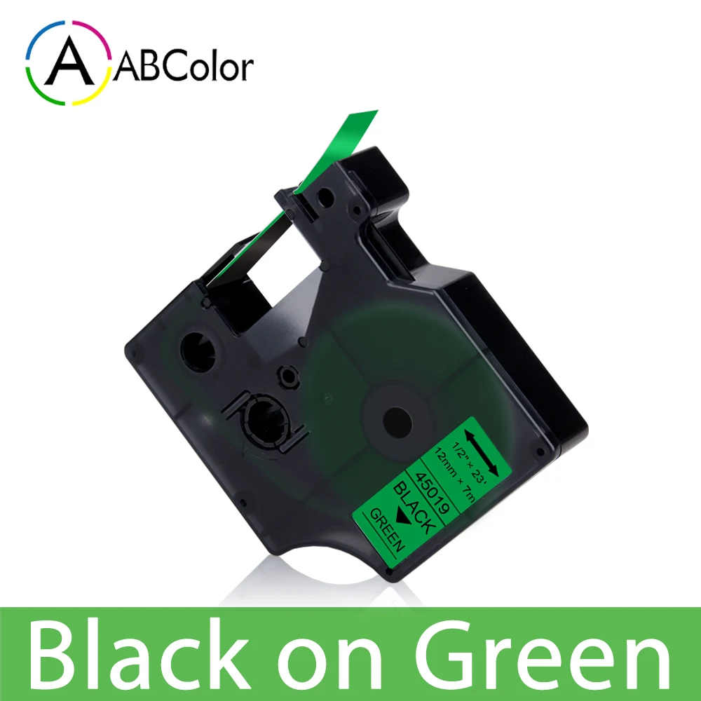 Premium Black on White Label Tape, 12mm,