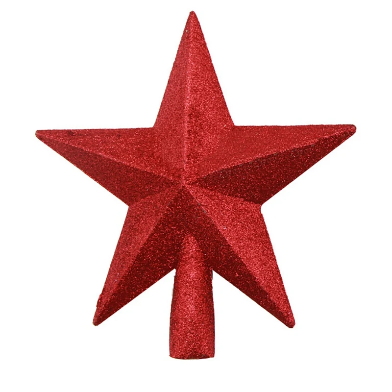 Сверкающая Звезда Рождественская елка Топпер ударопрочный пластик Праздничная Рождественская елка украшение подарок Estrella Arbol Navidad