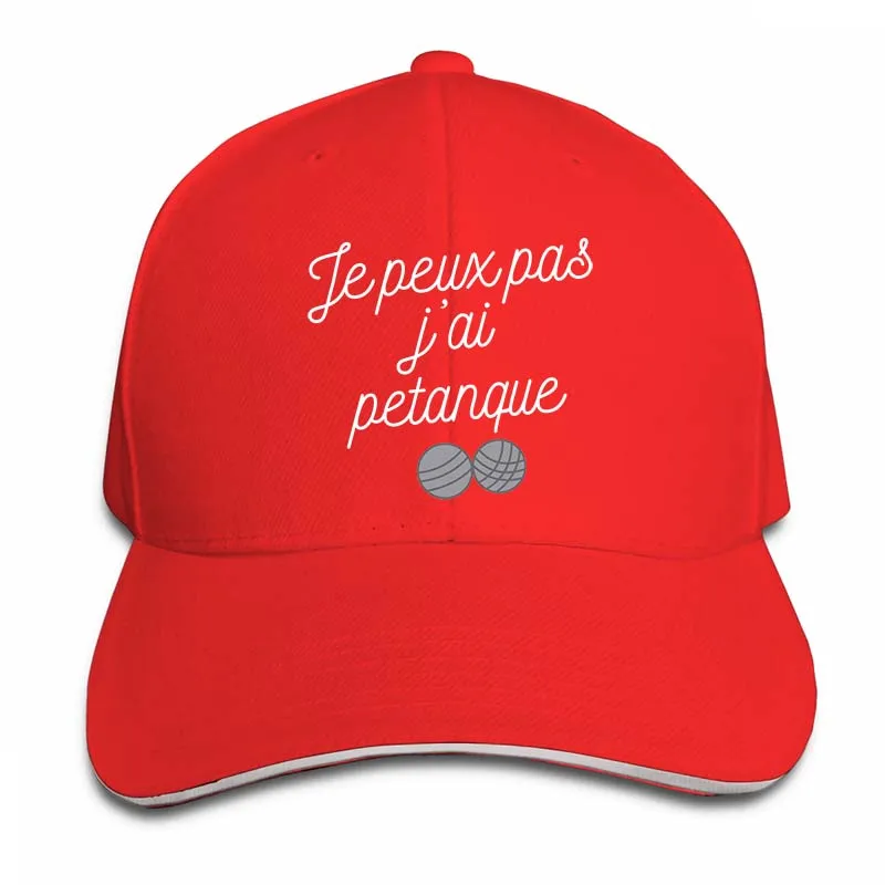Jpeux pas jai Petanque, бейсболка для мужчин и женщин, бейсболки, модная Регулируемая Кепка - Цвет: 2-Red
