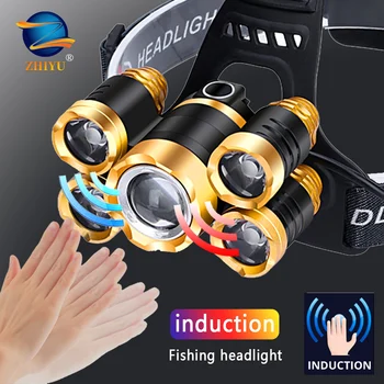 BEST CHOICE ❤️ ZHIYU Powerful LED Headlight Headlamp 5LED T6 Head Lamp LED Flashlight Torch Head Light Useing 18650 Battery for Camping,fishing - discount item 40% OFF Lights & Lighting
