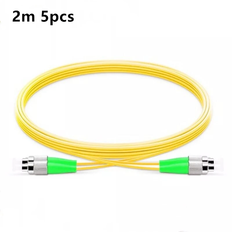 2m 5 шт./лот SM Duplex FC/APC к FC/APC Волоконно-оптический патч-корд - Цвет: 2m