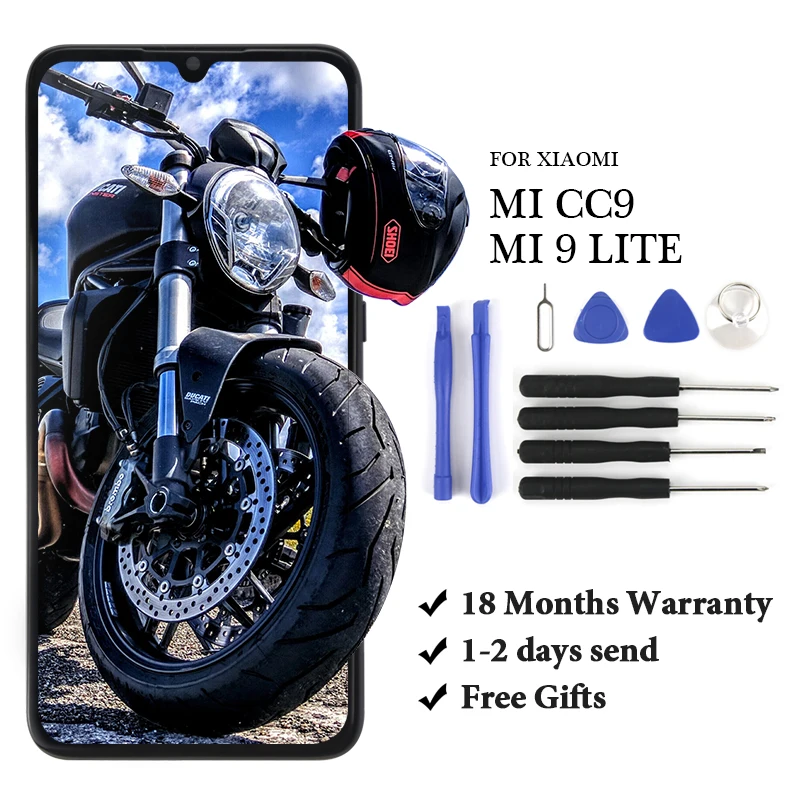 

For Xiaomi Mi CC9 lcd Display Super AMOLED Touch Screen Digitizer Assembly Replacement Parts For Xiaomi CC9 LCD