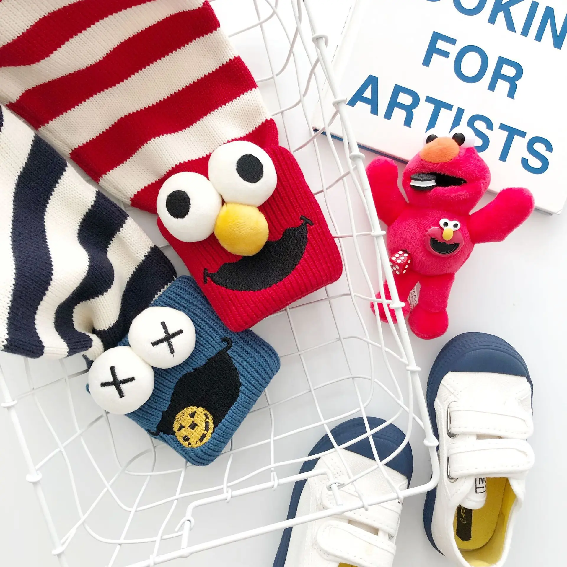 Koop Tonytaobaby Autumnwinter Slijtage Nieuwe Stijl Kinderkleding Twee Kleur Streep Stiksels Cartoon Jongens En Meisjes Wollen Broek