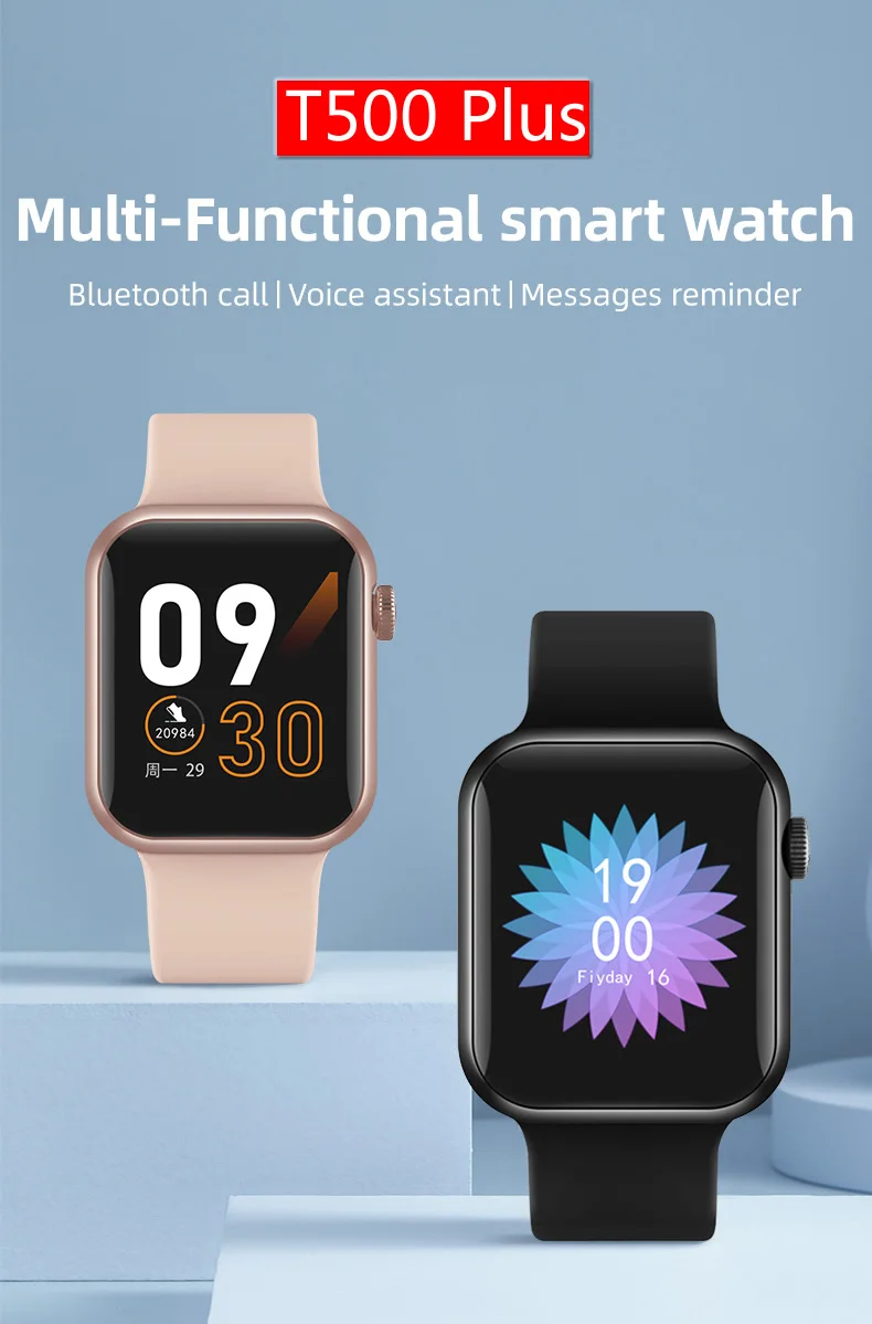 T500 Plus Smart Watch uomo donna schermo touchscreen da 1.54 pollici  chiamata Bluetooth Smartwatch impermeabile per la frequenza cardiaca per  telefono Android IOS|Smart Watches| - AliExpress