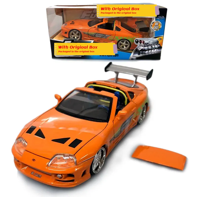 Классическая модель автомобиля JADA 1/24 Toyota Supra литой металлический автомобиль