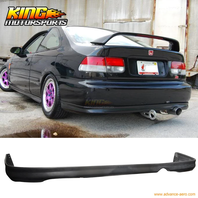 Подходит для 99 00 HONDA CIVIC заднего бампера спойлер BODYKIT поли уретан ПУ | Автомобили и
