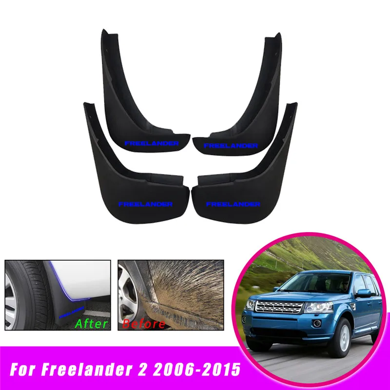 Брызговики для Land Rover freelander 2 LR003322 LR003324 2006- Брызговики для автомобилей брызговики крыла вспышки 4 шт - Цвет: Синий