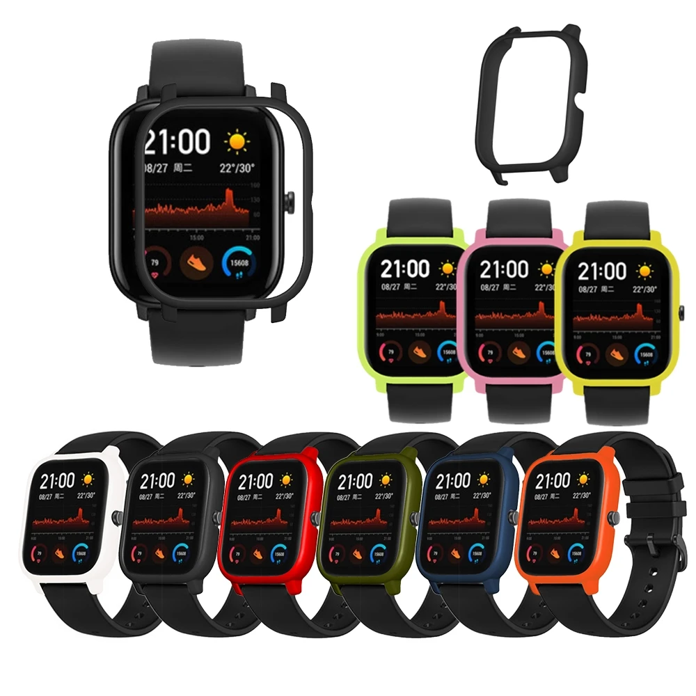 3в1 наручный ремешок для Amazfit GTS PC чехол металлический Миланский Браслет для Huami Amazfit gts ремешок для 3D экрана Защитная пленка