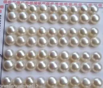 

Hot selling> Hot sale new Style >>>>Wholesale 30 pair AAA 7-8mm white Freshwater Cultured pearl earring Beads -Bride jewelry fre