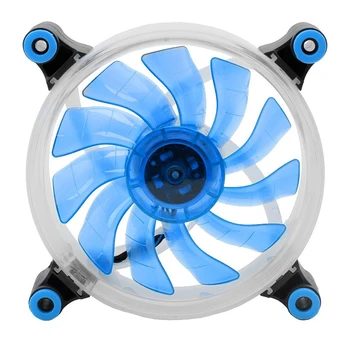 

120mm computer Case Cooling Fan 3pin/4pin LED Ring Silent Fan Radiator Fan blue+white
