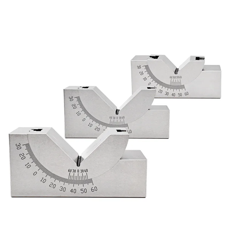 Stainless Steel Milling Machine Precision Parts Adjustable Pad 90 Angle Gauge Debugge V Block Angler Top Tool AP25 For Measuring |