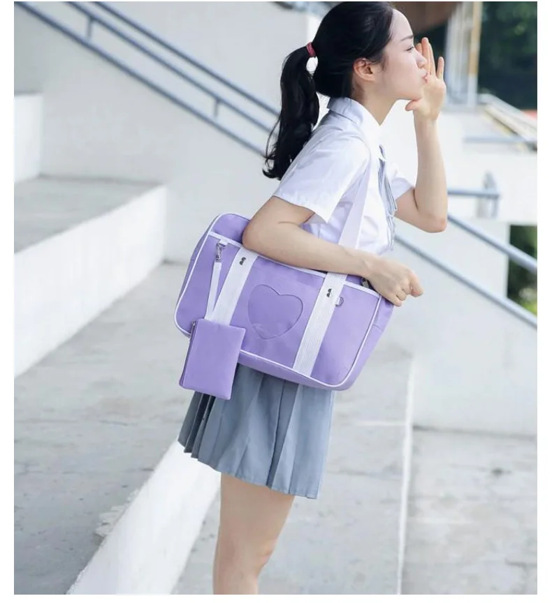 Lovely Girls Travel Large Capacity Canvas Baggage Luggage Organizer Shoulder Handbags Totes For Teenager Girl Schoolbags