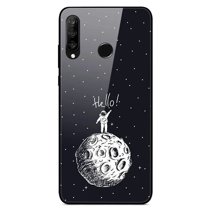 19 Для huawei Honor 9X Премиум чехол с милым рисунком, стеклянная задняя крышка, Жесткий Чехол для huawei Honor 9X 9 X Global чехол STK-LX1 бампер Honor9X - Цвет: 19