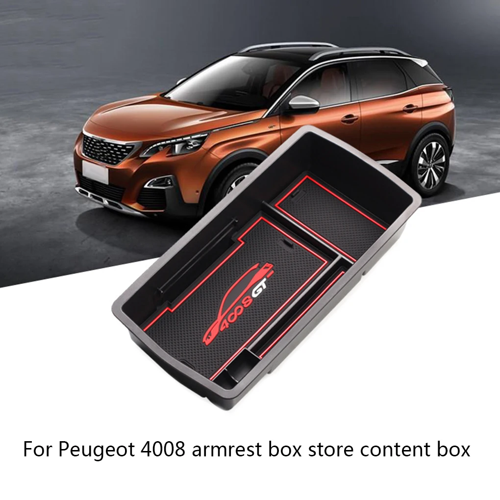 Замена для peugeot 4008- автомобильный подлокотник коробка Органайзер лоток для телефона монеты кошелек коробка для хранения вставка поддон