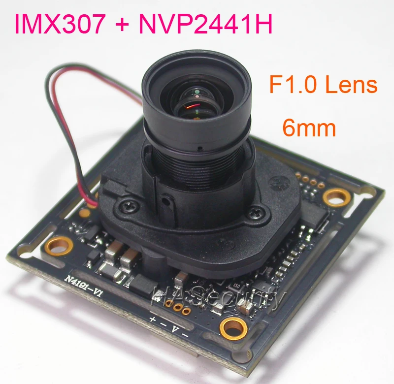 F1.0 объектив AHD-H(1080 P)/CVBS(D1) 1/2. " sony STARVIS IMX307 CMOS+ NVP2441 модуль камеры видеонаблюдения печатная плата+ OSD кабель+ IRC