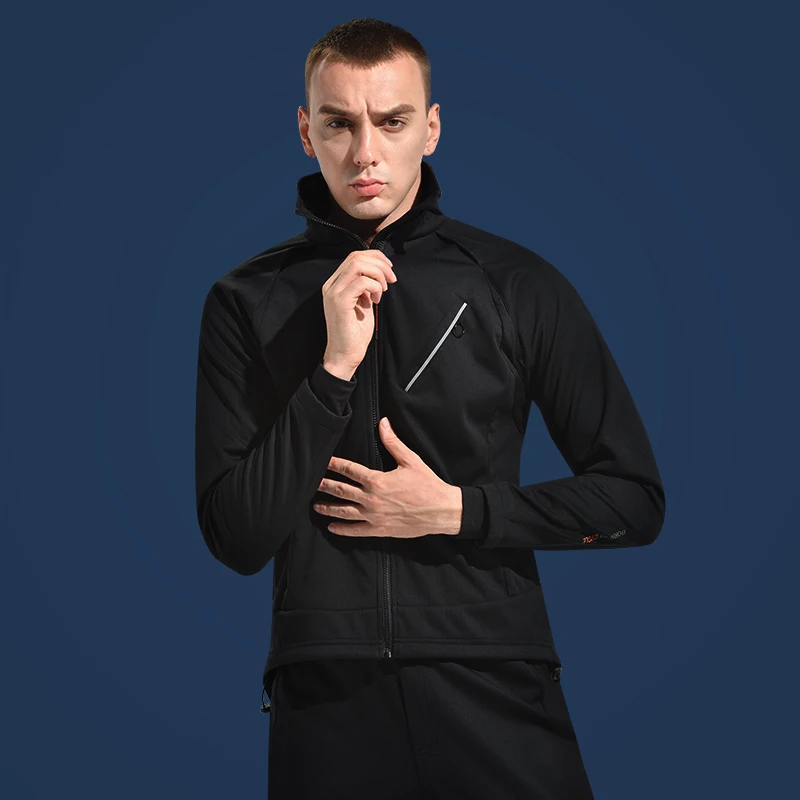 Santic Windproof Cycling Jacket Male Winter Long Sleeve Outdoor Mountain Bike Bicycle Clothing Fleece Warmer Cycling Jersey Tops