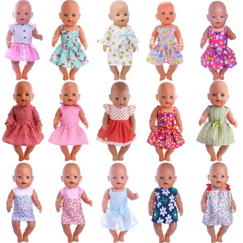 

Doll Clothes Lace Dress Skirt Fit 18 Inch American&43Cm Baby New Born Reborn Doll Zaps Our Generation Christmas Russia Girl` Toy