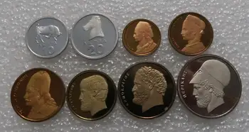 

Greece coin 8pcs 1978 year coin original coin Proof