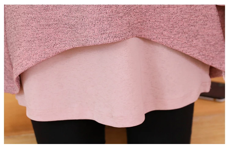 Поддельные две части Blusas Mujer для женщин Весна Осень размера плюс лук повседневные