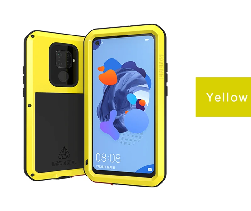 LOVEMEI Powerful Metal Waterproof Case For Huawei Nova 5i Pro Cover ShockProof Full Body Protection Armor Defender Phone Case