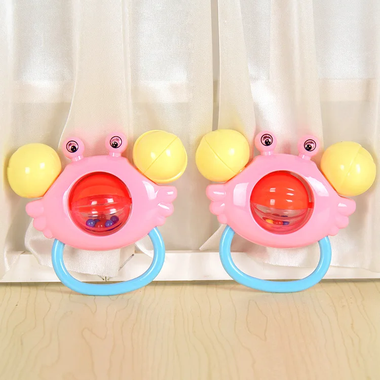 Infants Bell Toy Baby Educational Early Childhood Bell Newborns Rattle Crab Hand Ball Wholesale