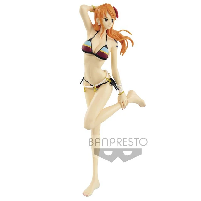 One Piece Figure Nami GLITTER&GLAMOURS Film Gold 2 Color Set Banpresto  Japan F/S