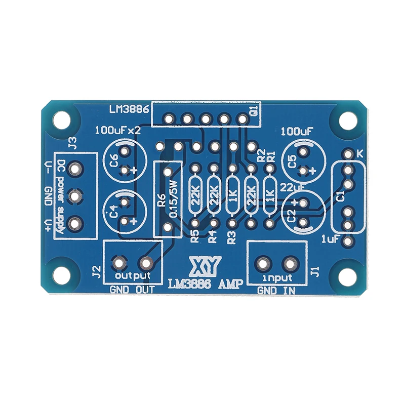 DC+ 20-28V 68W LM3886 TF HIFI усилитель мощности плата PCB параллельная голая доска