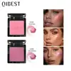 QIBEST Blush Peach Pallete 8 Colors Face Mineral Pigment Cheek Blusher Powder Cosmetic Professional Contour