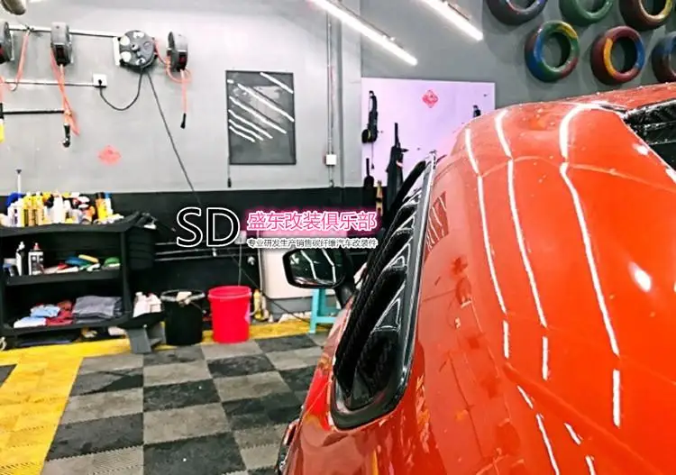 Подходит для TOYOTA GT86/BRZ, углепластик боковое окно air панель с прорезями на окно decoratio