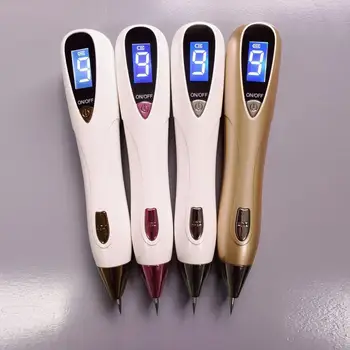 

LCD Plasma Pen LED Lighting Laser Tattoo Mole Removal Machine Face Care Skin Tag Removal Freckle Wart Dark Spot Remover With Box