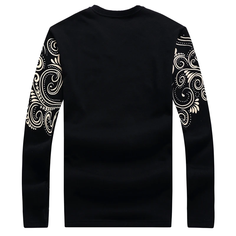 Мужская свободная футболка с длинным рукавом размеры до 5XL|fashion t shirt|t shirtt shirt fashion |