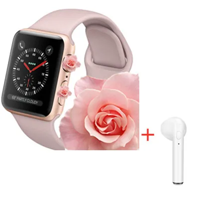 GOLDENSPIKE IWO9 Смарт-часы серии 4 44 мм с gps Спорт монитор сердечного ритма Smartwatch для iOS iPhone Android телефон-часы - Цвет: pink add headset